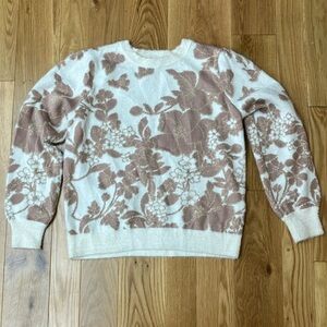 Liz Claiborne soft floral sweater size petite large